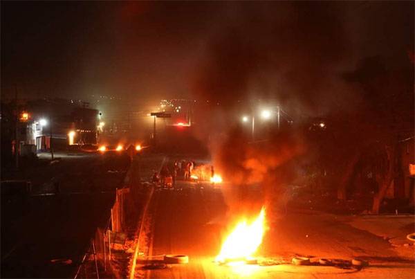 The fire of civil war in Mexico