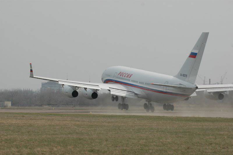 Damaged presidential Il-96-300