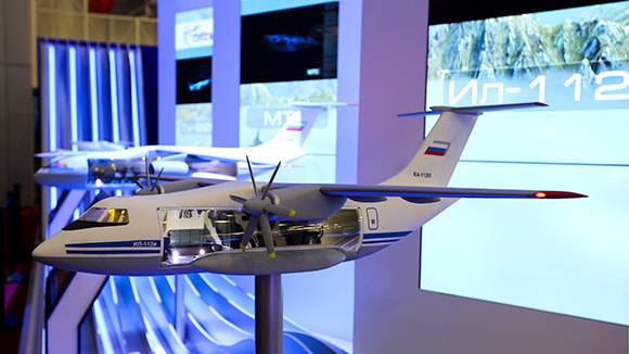 The aircraft is convertible from TSAGI as a competitor to the Il-112V