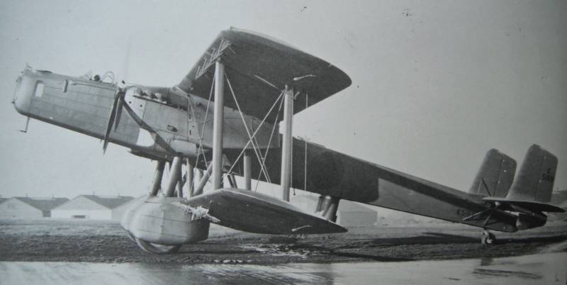 Heavy bomber biplane Handley Page H. P. 50 