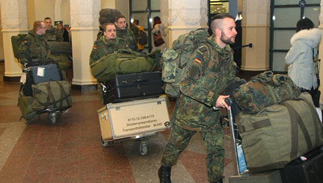 Die erste Einheit der Bundeswehr in Litauen angekommen
