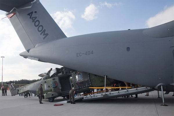 Seven of the eight military transport of the German air force is not ready to fly