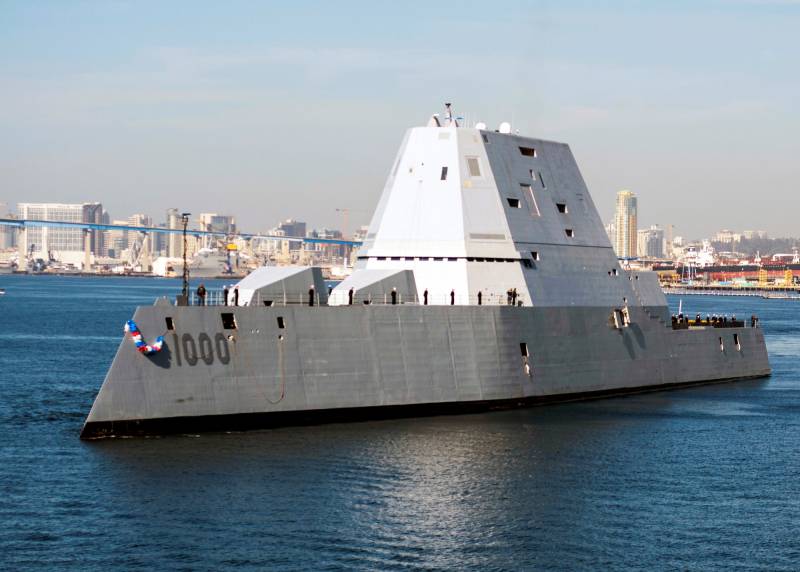 Zumwalt went to test combat systems