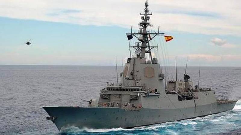 Spanish newspaper: the frigate 