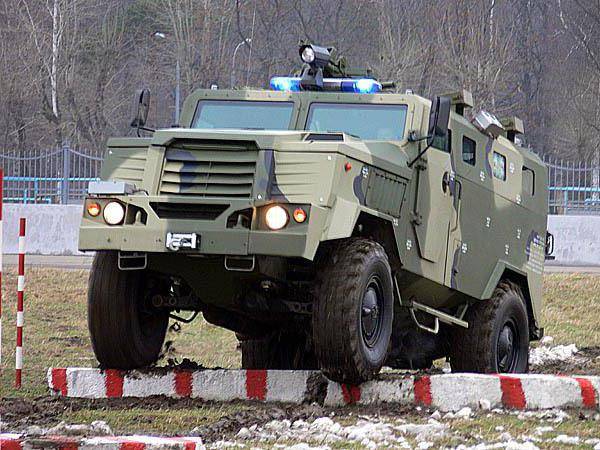 At the exhibition in the UAE will be represented by the armored cars 
