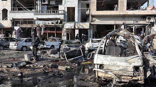 En serie terroristattacker i HOMS