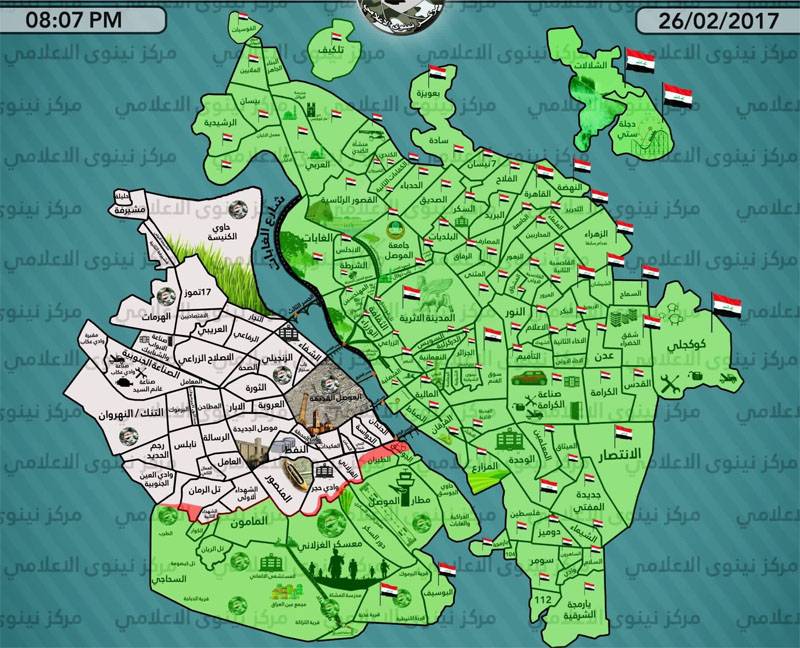 Déi irakesch Arméi gemellt d ' Fräiloossung vun 2-mol Eenzelen am westlechen Deel vun Mosul