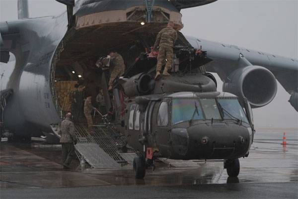 Letland har indsat 5 Blackhawk helikoptere, US air force