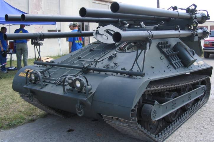 Des véhicules blindés de la T55 et T56 (états-UNIS)