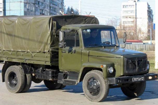 Syrie GAZ-3307 transformée en voiture d'appui-feu