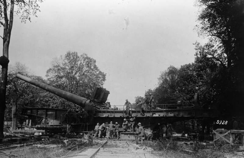 Chemin de fer de l'instrument de 38 cm SK L/45 Max (Allemagne)
