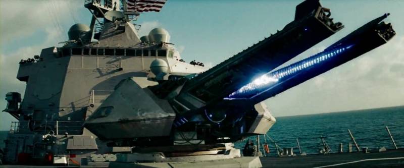 Aux états-UNIS ont doublé l'intensité énergétique railgun