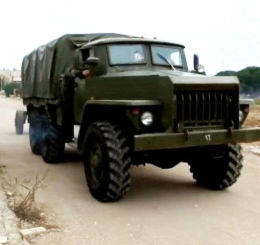 Syrie les forces spéciales utilise des voitures blindées Ural-4320-31