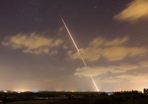 An airstrike by the Israeli air force was a response to rocket fire by Hamas