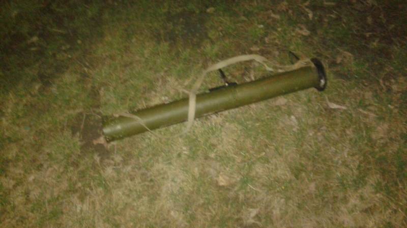 Um Gebai vum FSB Inguschetiens abgefeuert vun engem Granatwerfer