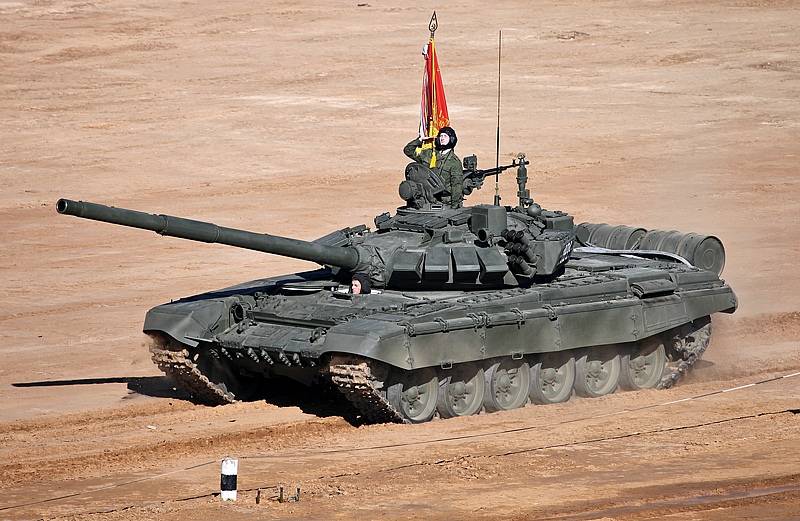 Party of tanks T-72B3 entered the Taman motorized rifle division