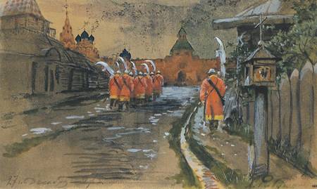 The Streltsy guard of the Kremlin