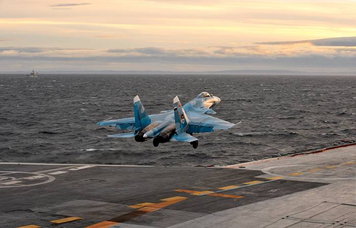 Sur le porte-avions le projet de 
