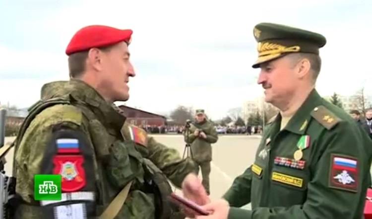 From Syria returned soldiers of the military police