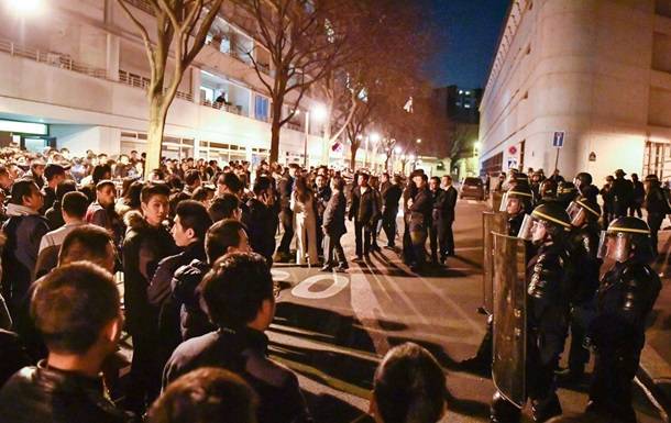 Riots the Chinese in Paris