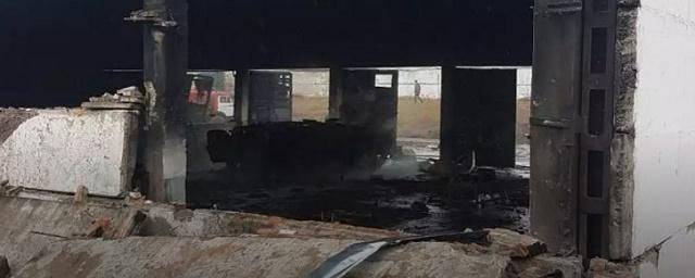 L'incendie et les explosions sur le territoire de l'unité militaire à Ussuriysk