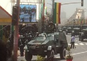 Op Militärparade am Senegal gesinn, d ' polnesch Variant vun der 