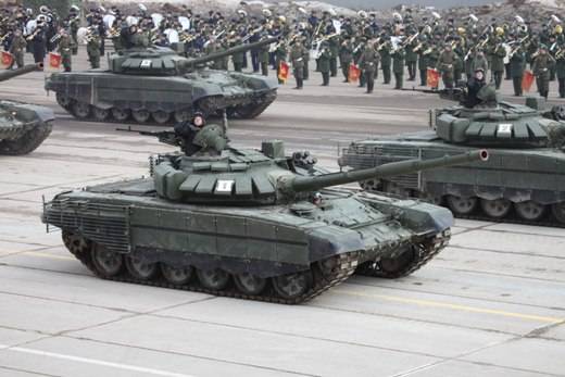 T-72B3 neie Modifikatioun bei de Nerv vun der Parade an Alabino