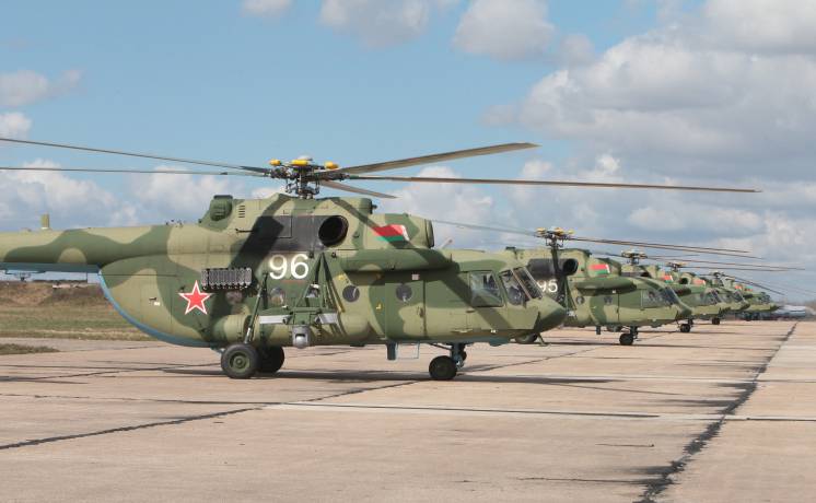 Аяқталды жеткізу ВВС Белоруссия тікұшақ Ми-8МТВ-5