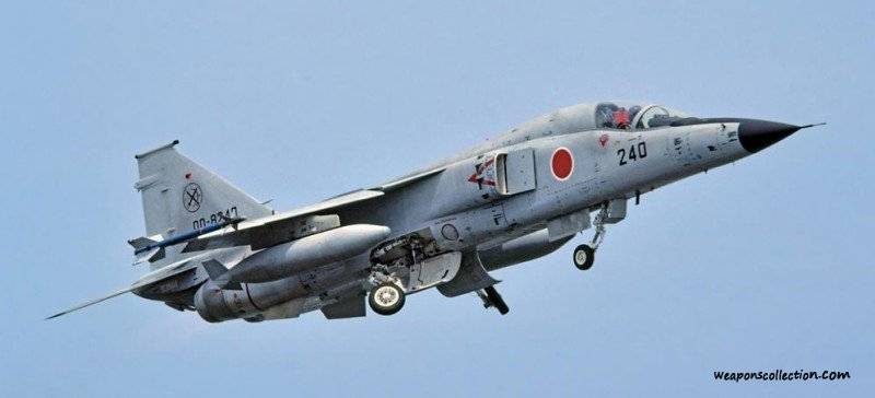 Fighters of the Japanese self-defense force escorted Russian planes