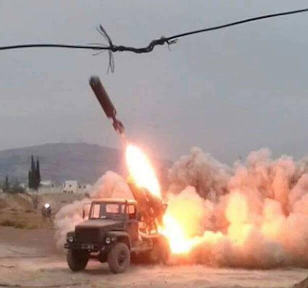 D ' syrische Artillerie op der Basis vun der Russescher 