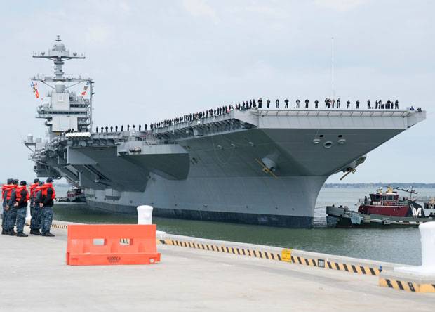 The aircraft carrier 