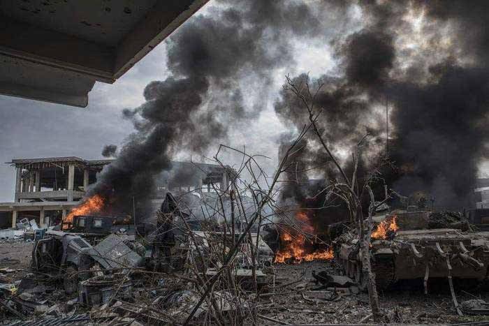 Zu Mosul zerstéiert d 'Wierk vun Terroristen fir d' Produktioun vun Drohnen