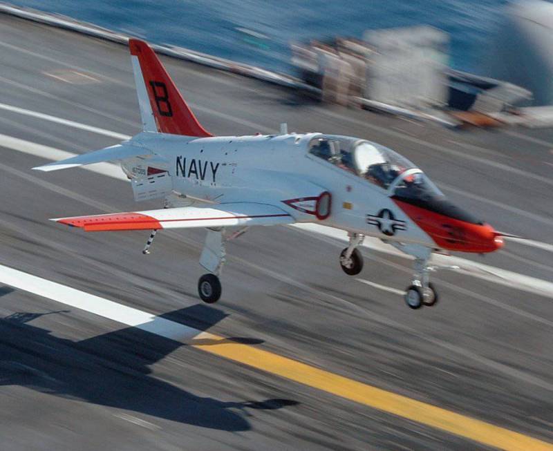 T-45 Goshawk (Hawk), the US Navy resumed flights