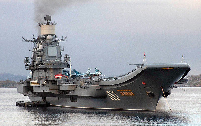 The creaking of the aircraft carrier
