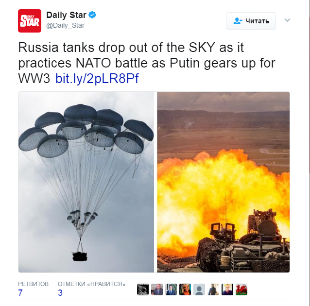 Den britiske avis the Daily Star var bange for at 