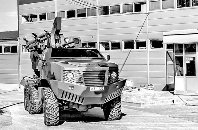 Anti-fly missiler og pistol komplekse PASARS-16 Terminator (Serbien)