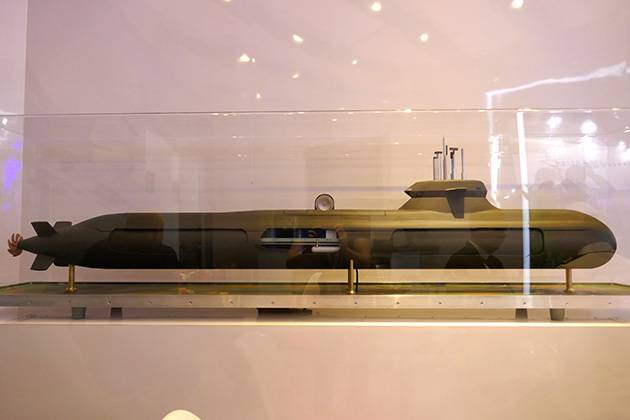 D ' Schwedesch Entreprise Saab presentéiert U-Boot, bewaffnet mat Rakéiten Tomahawk