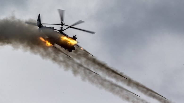 Déi éischt Schläge Ka-52 op de syresche Opstränneg
