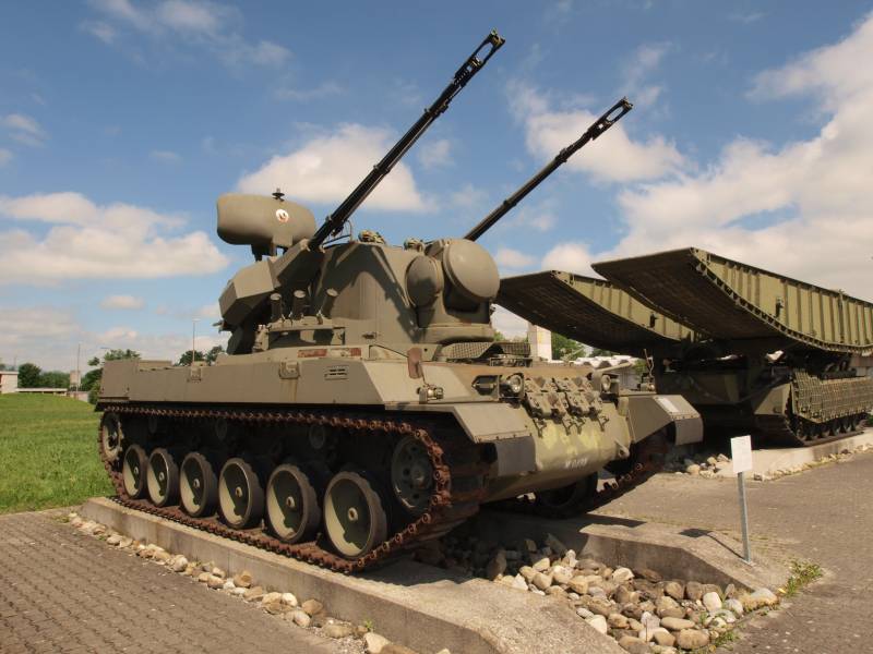 Antiaircraft self-propelled installation Fliegerabwehrpanzer 68 (Switzerland)