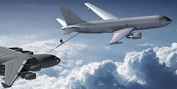 Жаңа кейінге жеткізу, отын құйғыш Boeing KC-46 үшін АҚШ-тың ӘӘК