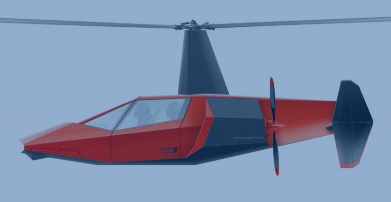 Aircraft Ventocopter A1 can equip the sanitary module
