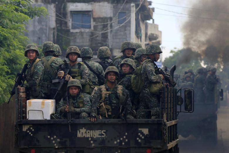 In the Philippines Marawi of ISIS surrounded and invited to surrender