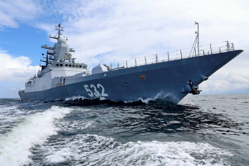 Corvetter af den russiske Flåde, gik den Skandinaviske Straits