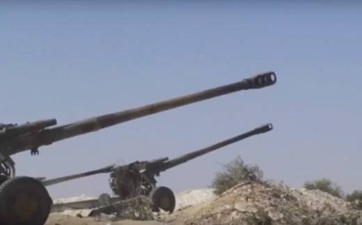 Д-30 і «Мста-Б» сірыйскай арміі