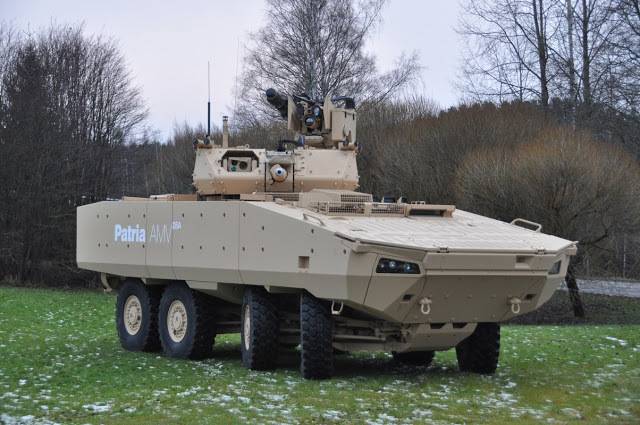 Finland has successfully tested a new armored personnel carrier Patria AMV28A