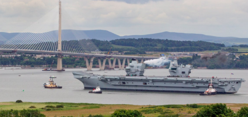 The aircraft carrier 