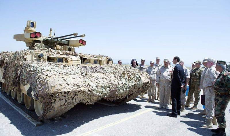 In Syria seen BMPT 