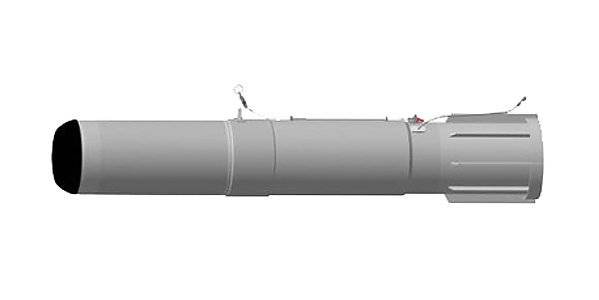 Russia has demonstrated to foreign visitors holding an anti-submarine bomb