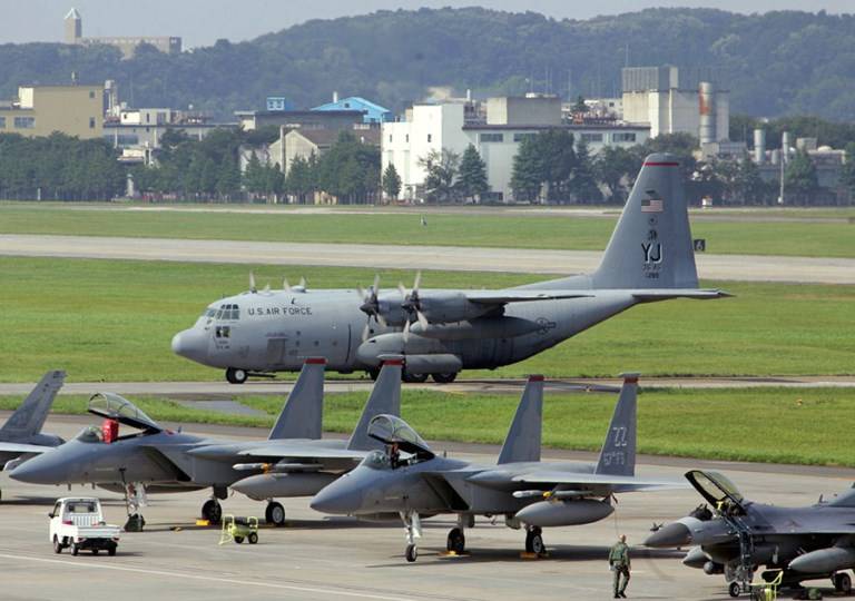 Det amerikanske militær har indhentet tilladelse til, at en overdragelse af sine fly på den Japanske ø Honshu