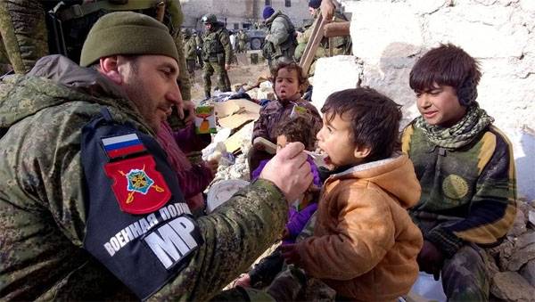 Russian military police in the areas of de-escalation of the SAR will receive light weapons